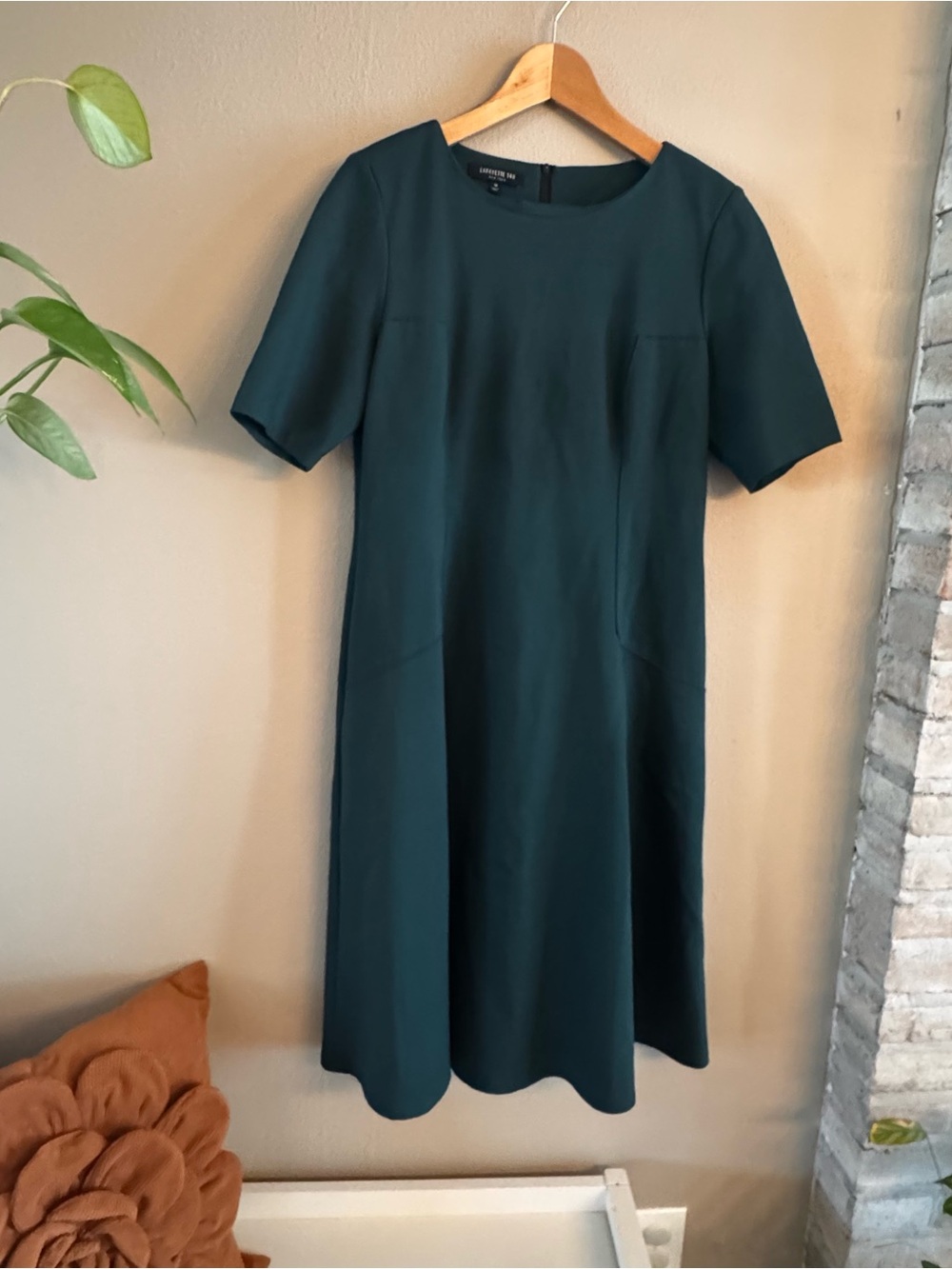 LAFAYETTE 148 Structured Short-Sleeve A-Line Dress